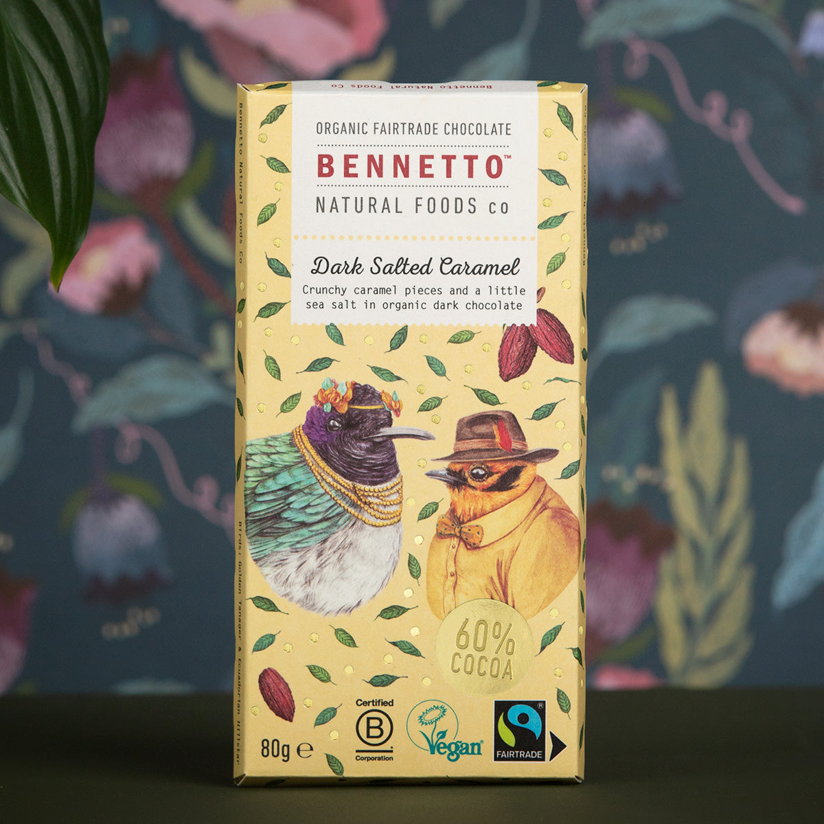 Organic chocolate Bar - Dark Sea Salted Caramel 60