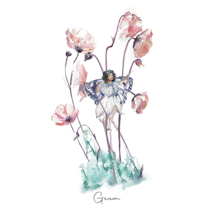 Fine Art PRINT, Watercolour, Geum Fairy | sizes & frame options