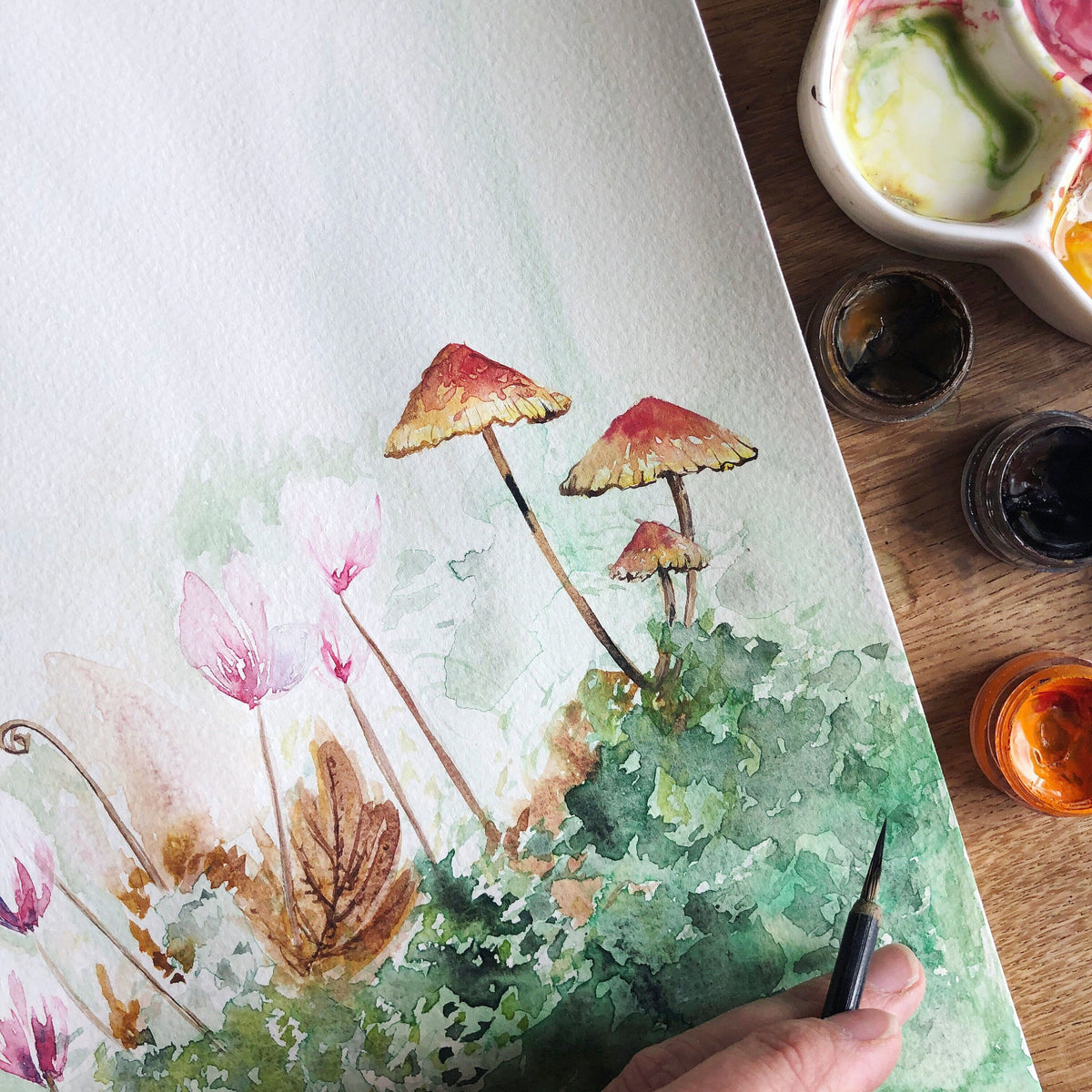 Fine Art PRINT, Watercolour, Forest Fairy | sizes & frame options