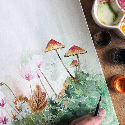 Fine Art PRINT, Watercolour, Forest Fairy | sizes & frame options
