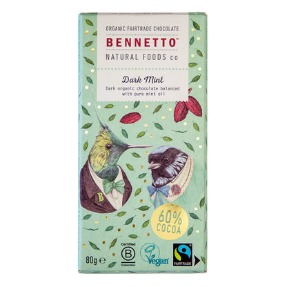 Organic Chocolate Bar - Dark Mint 60
