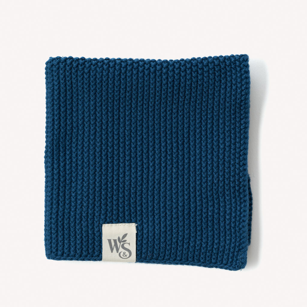 Organic Cotton, Knitted Dishcloth | Various Colours