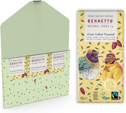 Organic chocolate Bar - Dark Sea Salted Caramel 60