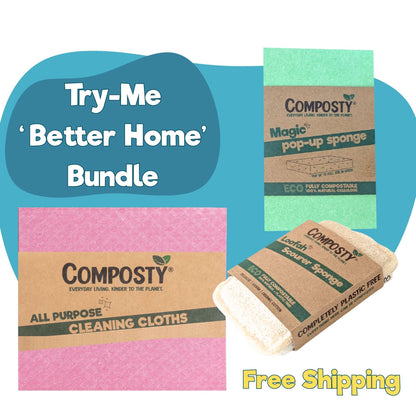 Eco Sponges, Try-Me Bundle: The Better Sponge Family