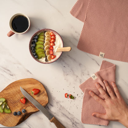 Organic Cotton, Knitted Dishcloth | Various Colours