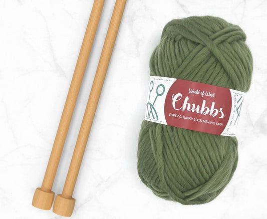 Olive Merino Super Chunky Weight