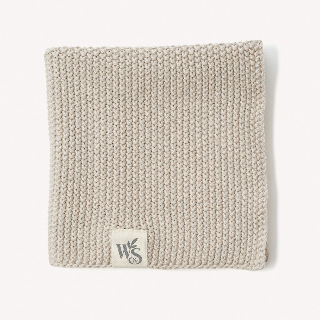 Organic Cotton, Knitted Dishcloth | Various Colours
