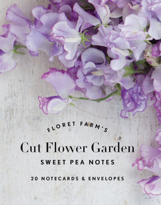 Floret Farm's Cut Flower Garden: Sweet Pea 20 Note Cards & Envelopes