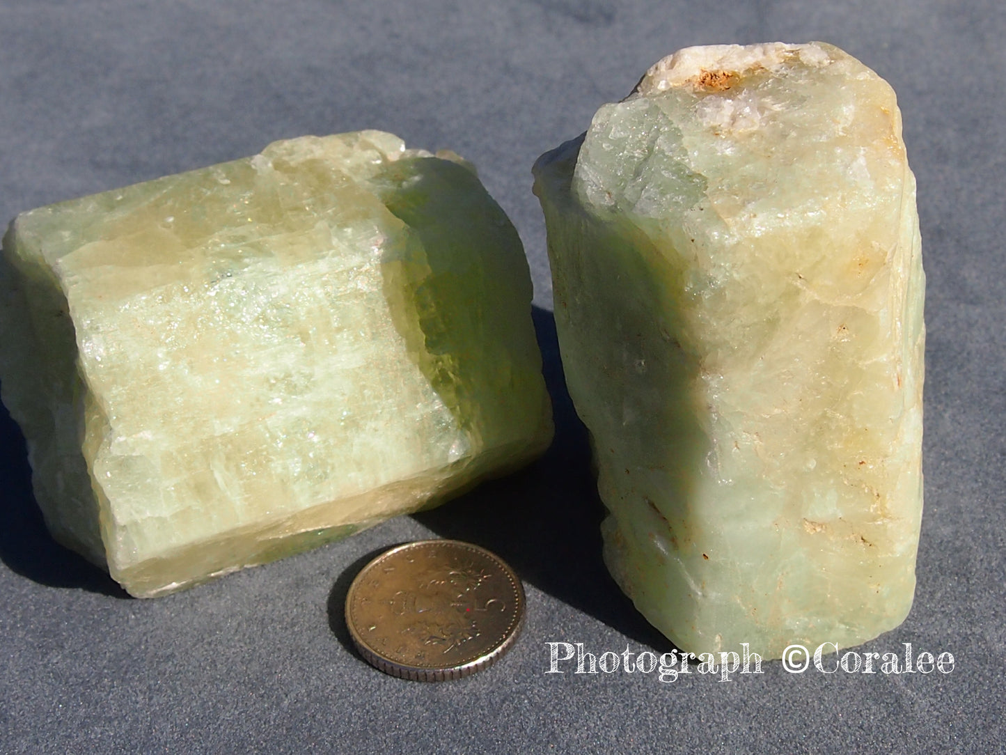 Natural Rough Aquamarine - Hexagonal Stone Pillar