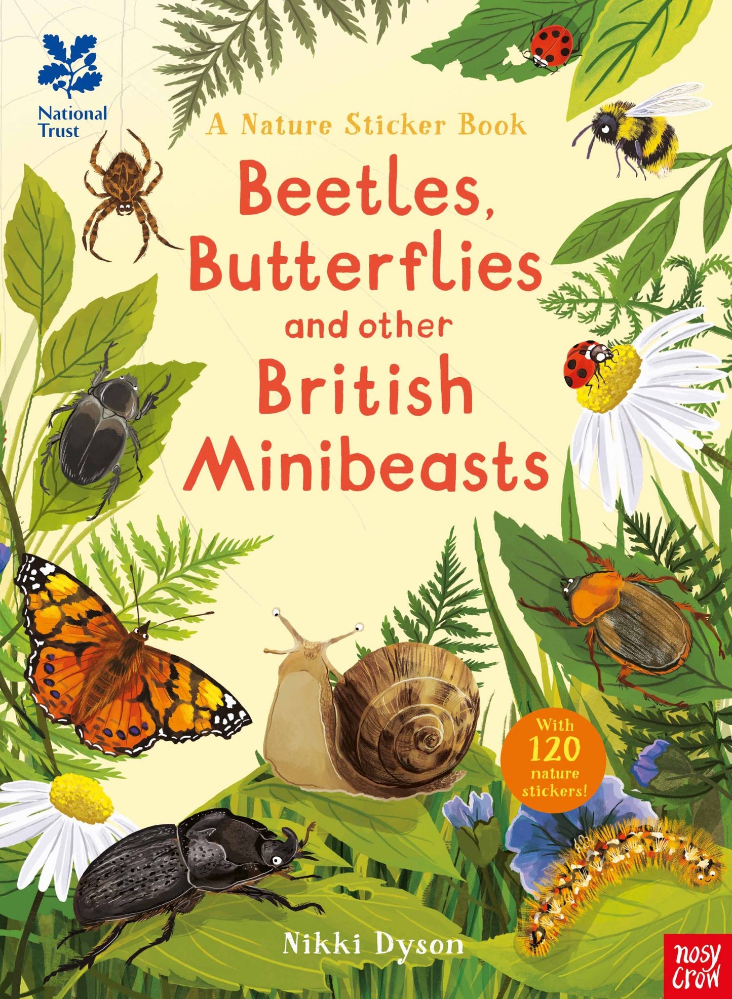 Beetles, Butterflies and other British Mini-beasts | National Trust Sticker Spotter Book